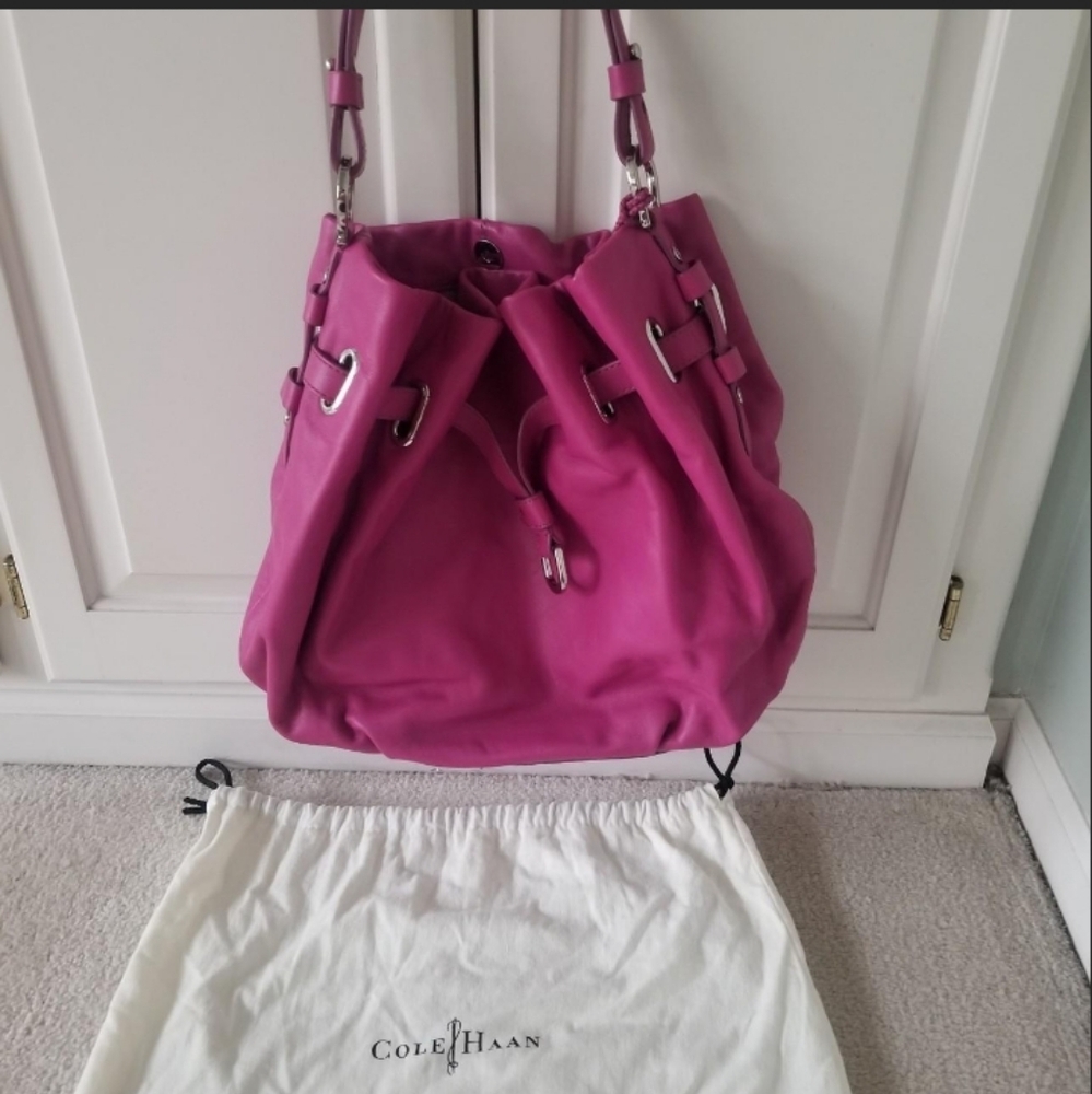 Cole Haan Ellie Fuschia Hobo bag